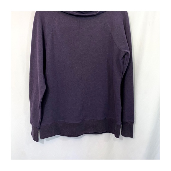 NWT L.L. Bean Cozy Cowl Neck Pullover Sweater in Purple Heather - Picture 7 of 10